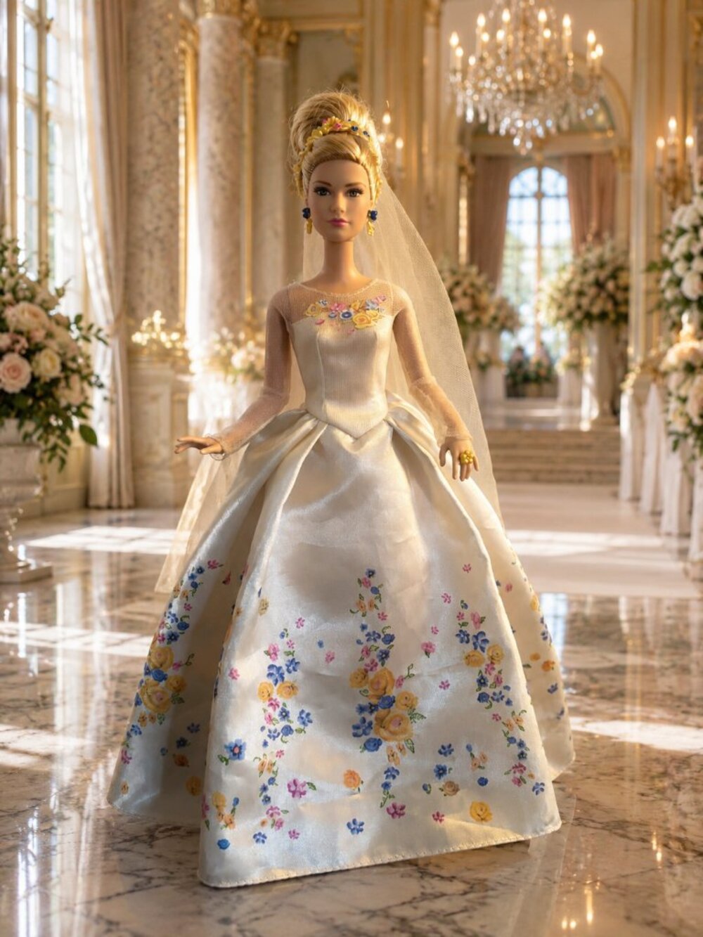 Barbie Cinderella Live action Wedding dress (Lily James)